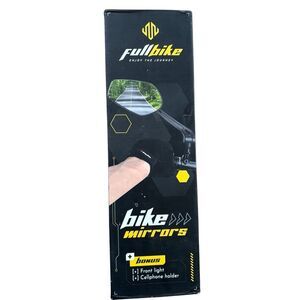 FullBike Bike Mirrors Front Light & Cell Phone Holder *New*